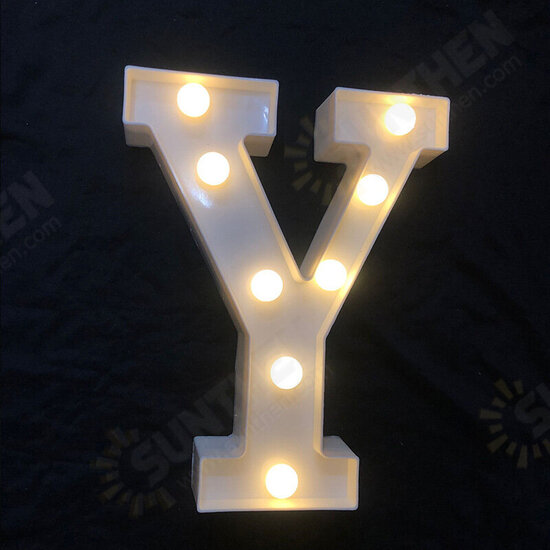 LED English Letter And Symbol Pattern Night Light Home Room Proposal Decor Creative Modeling Lights For Bedroom Birthday Party