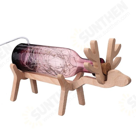 LED Glass Fairy Elk Deer Light Bottle Jar Night Light Table Lamp Christmas Home Decor Gift LED Glass Fairy Elk Deer Light Bottle Jar Night Light Table Lamp Christmas Home Decor Gift