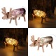 LED Glass Fairy Elk Deer Light Bottle Jar Night Light Table Lamp Christmas Home Decor Gift