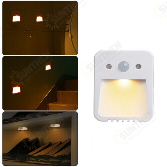 LED Induction Night Light with Aromatherapy Tablets Human Body Induction Bedroom Night Lamp Warm Light