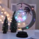 LED Moon Wishing Ball Modeling Light Crescent Shape Memorial Lamp for Home Decoration
