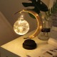 LED Moon Wishing Ball Modeling Light Crescent Shape Memorial Lamp for Home Decoration