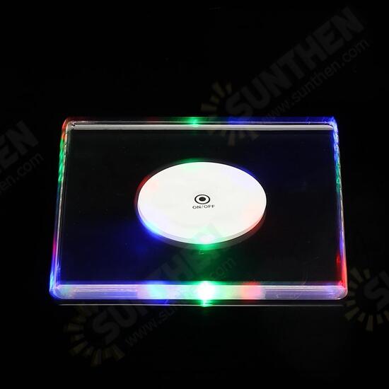LED Night Light Color Bottle Cup Mat Sticker Club Cocktail Party Pad Holder Square LED Night Light Color Bottle Cup Mat Sticker Club Cocktail Party Pad Holder Square
