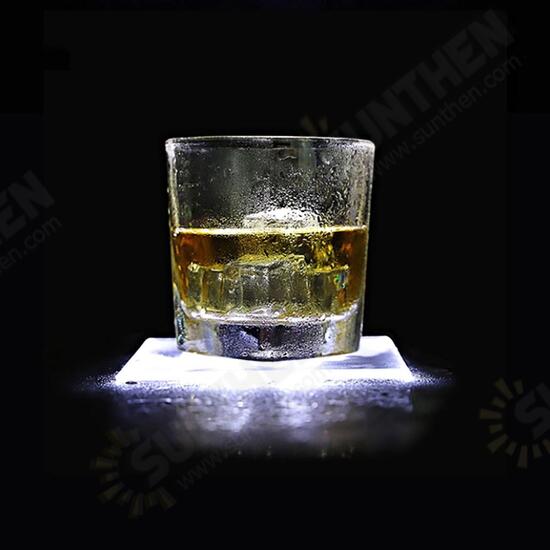 LED Night Light Color Bottle Cup Mat Sticker Club Cocktail Party Pad Holder Square LED Night Light Color Bottle Cup Mat Sticker Club Cocktail Party Pad Holder Square
