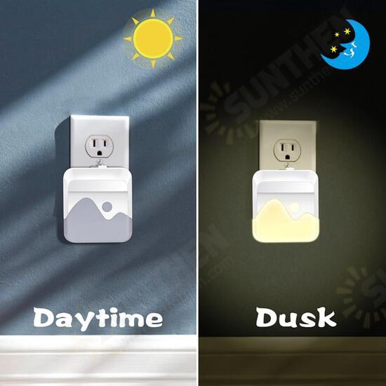 LED Night Light Dusk To Dawn Sensor Plug In dimmable Children Nursery Safety AC110-240V LED Night Light Dusk To Dawn Sensor Plug In dimmable Children Nursery Safety AC110-240V