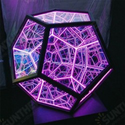 LED Night Light Infinite Dodecahedron Color Art Light Decor Novelty Christmas Gift Cool Technology Decoration Home Decor LED Night Light Infinite Dodecahedron Color Art Light Decor Novelty Christmas Gift Cool Technology Decoration Home Decor