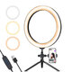 LED Ring Light Stand 3200K-5800K Dimmable Lamp for Selfie Video Photo Live Show