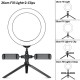 LED Ring Light Stand 3200K-5800K Dimmable Lamp for Selfie Video Photo Live Show