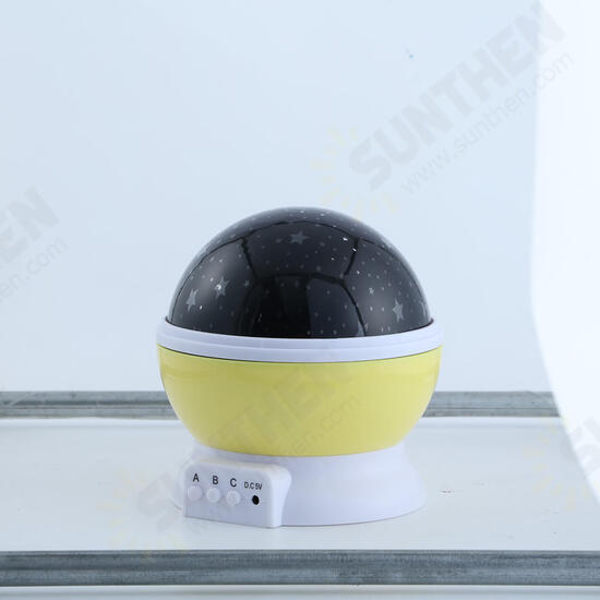 LED Rotating Night Light Projector Starry Sky Star Projection Lamp Children's Room Decorated Lights