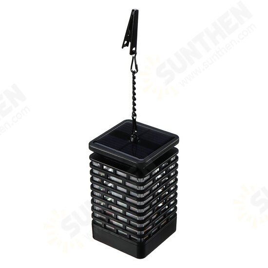 LED Solar Hanging Light Flickering Flame Lawn Garden Candle Lantern Lamp for Home Garden Decoration