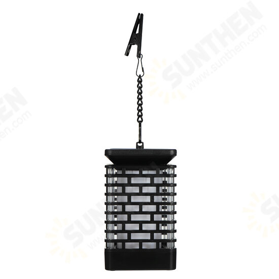 LED Solar Hanging Light Flickering Flame Lawn Garden Candle Lantern Lamp for Home Garden Decoration