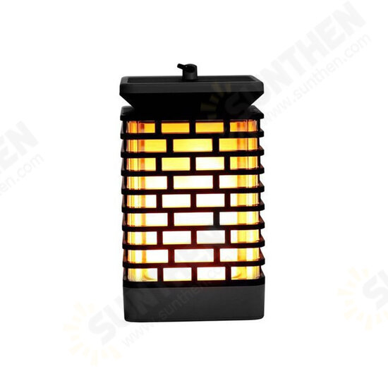 LED Solar Hanging Light Flickering Flame Lawn Garden Candle Lantern Lamp for Home Garden Decoration