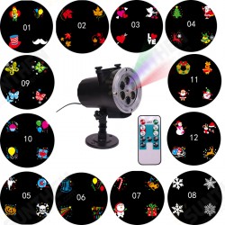 LED Stage Light Waterproof Projection Lamp Outdoors Projector 12Card Remote Control Light LED Stage Light Waterproof Projection Lamp Outdoors Projector 12Card Remote Control Light