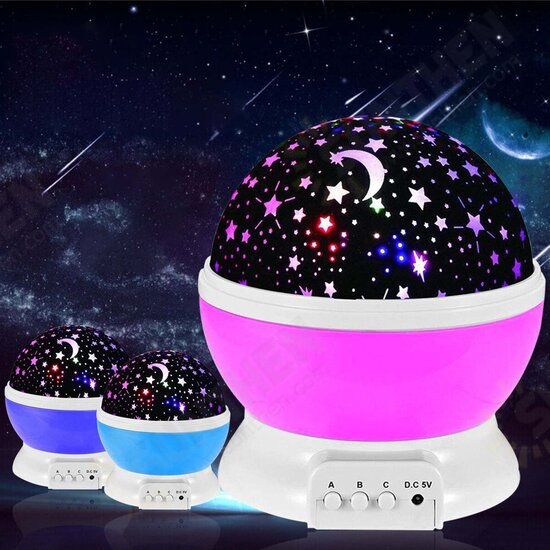 LED Starry Projector Lamp Baby Night Light USB Romantic Rotating Moon Cosmos Sky Star Projection Lamp For Kids Baby Bedroom Living Room LED Starry Projector Lamp Baby Night Light USB Romantic Rotating Moon Cosmos Sky Star Projection Lamp For Kids Baby Bedroom Living Room