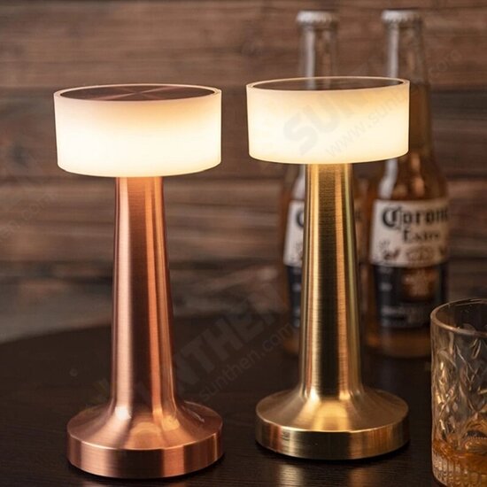 LED Touch Sensor Lamp Rechargeable Portable Night Light for Restaurant Cafe Outdoor Table Lamps Bedside Decor Atmosphere Lights