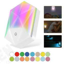 RGB LED Remote Control Dimmable Plug-in Night Light Home Stair Hallway Kitchen Bedroom RGB LED Remote Control Dimmable Plug-in Night Light Home Stair Hallway Kitchen Bedroom