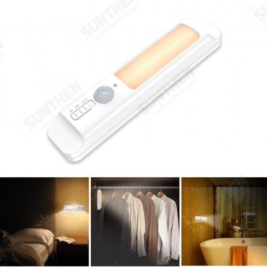 Wireless Smart PIR Motion Sensor LED Cabinet Night Light Battery Powered for Bedroom Stair