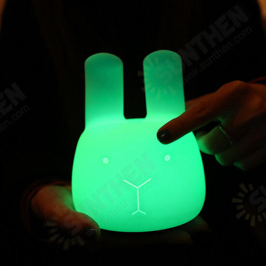 Lovely Rabbit Night Light Baby Bedroom Decor Mini LED Lamp Decorative Smart Creative Lights Lovely Rabbit Night Light Baby Bedroom Decor Mini LED Lamp Decorative Smart Creative Lights