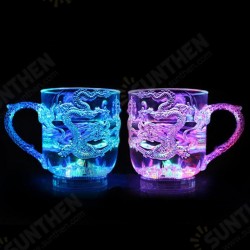 Luminous LED Color Changing Dragon Flashing Wine Cup Water Activated Night Light Home Bar Decor Luminous LED Color Changing Dragon Flashing Wine Cup Water Activated Night Light Home Bar Decor