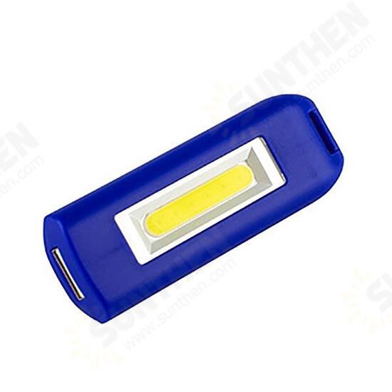 Mini 0.5W USB Rechargeable COB LED Keychain Light Flashlight Pocket Torch