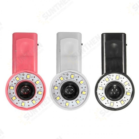 Mini Clip Portable 8 LED Fill Flash Selfie Light For iPhone 6 Samsung Mini Clip Portable 8 LED Fill Flash Selfie Light For iPhone 6 Samsung