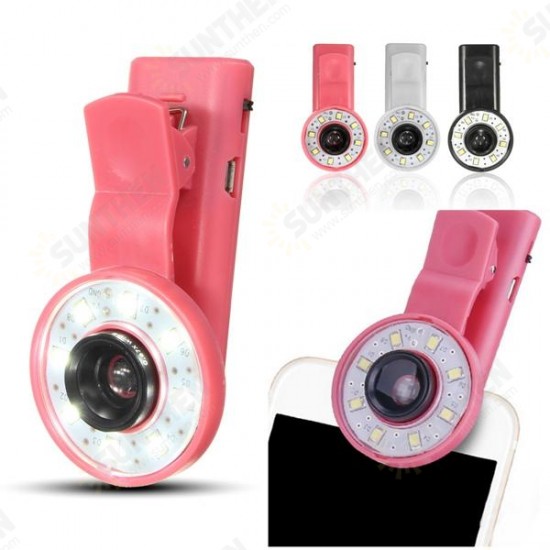 Mini Clip Portable 8 LED Fill Flash Selfie Light For iPhone 6 Samsung Mini Clip Portable 8 LED Fill Flash Selfie Light For iPhone 6 Samsung