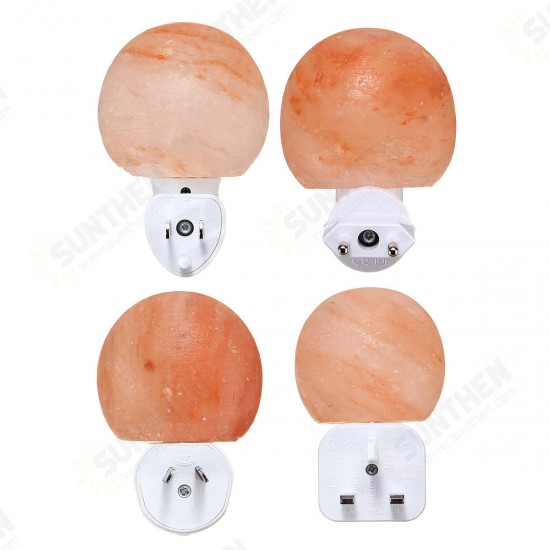 Mini Cute Hand Carved Natural Crystal Himalayan Salt Night Light Wall Lamp Gift