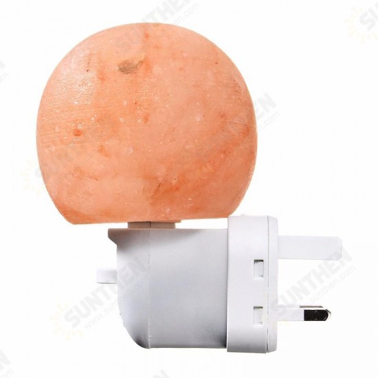 Mini Cute Hand Carved Natural Crystal Himalayan Salt Night Light Wall Lamp Gift