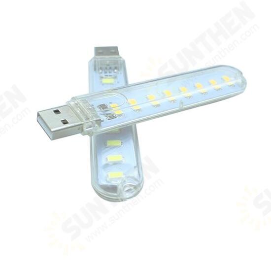 Mini USB 3W SMD5730 White/Warm White Mobile Power Lamp Camping 8 LED Night Light DC5V Mini USB 3W SMD5730 White/Warm White Mobile Power Lamp Camping 8 LED Night Light DC5V