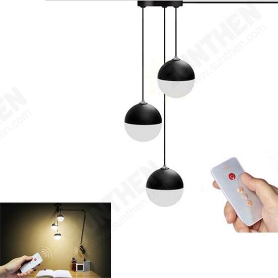 Modern 3 Wind Bell Balls LED USB Ceiling Reading Light Living Room Study Bed Decorative Night Lamp