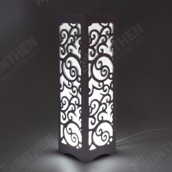 Modern LED Desk Table Lamp Classic Wooden Bedside Light Hollow Carved Decoration Modern LED Desk Table Lamp Classic Wooden Bedside Light Hollow Carved Decoration