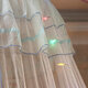 Mosquito Net Bedding Lace LED Light Princess Dome Mesh Bed Canopy Bedroom Decor