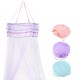 Mosquito Net Bedding Lace LED Light Princess Dome Mesh Bed Canopy Bedroom Decor