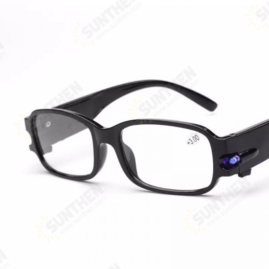 Multi Strength Reading Glasses LED Man Woman Unisex Eyeglasses Spectacle Diopter Magnifier Light Up Night Presbyopic Glasses