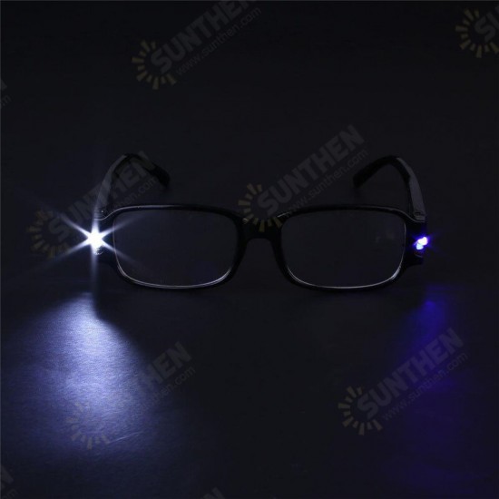 Multi Strength Reading Glasses LED Man Woman Unisex Eyeglasses Spectacle Diopter Magnifier Light Up Night Presbyopic Glasses