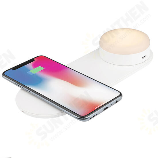 N1 Wireless Charging Nightlight LED Night Light Wireless Charger Portable Charging Lamp Baby Kids Bedside 2700K/5000K Color Nightlight