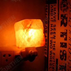 Natural Crystal Himalayan Glow Hand Carved Crystal Salt Night Lamp Wall Light AC110-240V Natural Crystal Himalayan Glow Hand Carved Crystal Salt Night Lamp Wall Light AC110-240V