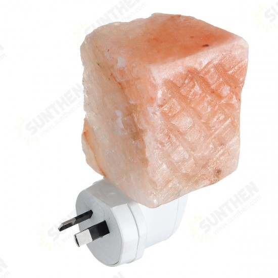 Natural Crystal Himalayan Glow Hand Carved Crystal Salt Night Lamp Wall Light AC110-240V