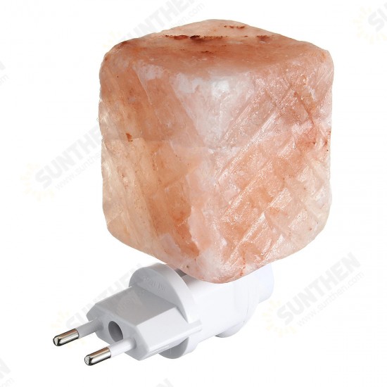 Natural Crystal Himalayan Glow Hand Carved Crystal Salt Night Lamp Wall Light AC110-240V