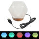 Natural Crystal Rock USB Salt Lamp Colorful LED Night Light Decor