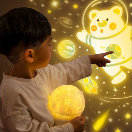 Night Light Starry Sky LED Projector Lamp Baby Kid Bedroom Projection with Music