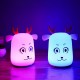 Novel Cute LED Rechargeable Silicone Deer Night Light Tap Control Bedroom Home Decor Lamp Kids Gift Novel Cute LED Rechargeable Silicone Deer Night Light Tap Control Bedroom Home Decor Lamp Kids Gift