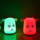 Novel Cute LED Rechargeable Silicone Deer Night Light Tap Control Bedroom Home Decor Lamp Kids Gift Novel Cute LED Rechargeable Silicone Deer Night Light Tap Control Bedroom Home Decor Lamp Kids Gift
