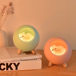 Novely LED Pet House Atmosphere Night Light Touch Dimming Cat Lamp USB Rechargeable Table Lamps Bedroom Bedside Decoration Gift Lights Novely LED Pet House Atmosphere Night Light Touch Dimming Cat Lamp USB Rechargeable Table Lamps Bedroom Bedside Decoration Gift Lights