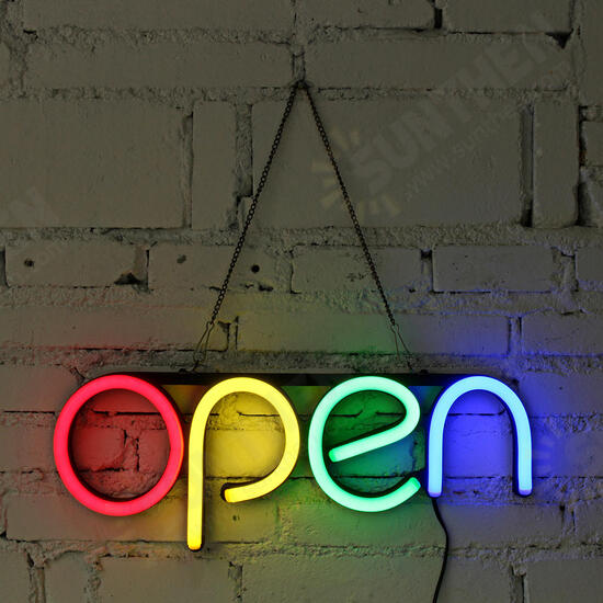 OPEN LED Neon Sign Tube Light Handmade Visual Artwork Bar Pub Club Hanging Wall Lamp Decor OPEN LED Neon Sign Tube Light Handmade Visual Artwork Bar Pub Club Hanging Wall Lamp Decor