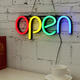 OPEN LED Neon Sign Tube Light Handmade Visual Artwork Bar Pub Club Hanging Wall Lamp Decor OPEN LED Neon Sign Tube Light Handmade Visual Artwork Bar Pub Club Hanging Wall Lamp Decor