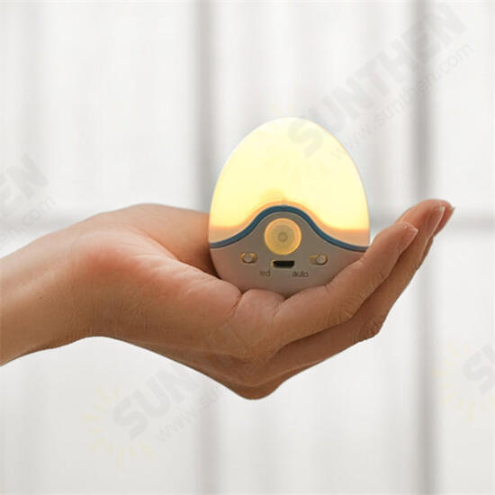 PIR Motion Sensor Light Control Rechargeable Magnet Base LED Night Light for Cabinet Bedroom