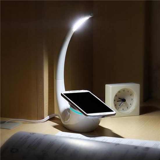QI Intelligent Energy Save Wireless Charger Table Lamp for Apple Samsung S6 iWatch