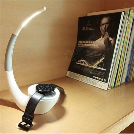 QI Intelligent Energy Save Wireless Charger Table Lamp for Apple Samsung S6 iWatch