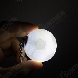 Portable Football Light 3D Printing Keychain Colorful LED Night Lamp Creative Battery Powered Bag Decor Portable Football Light 3D Printing Keychain Colorful LED Night Lamp Creative Battery Powered Bag Decor